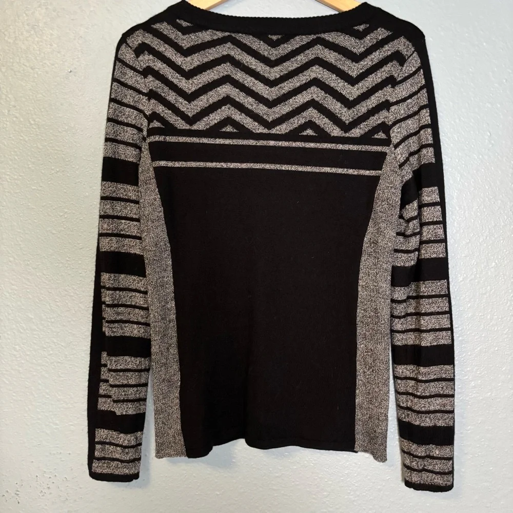 Smartwool Women’s Dacono Ski Sweater Black Geometric - Picture 7 of 11